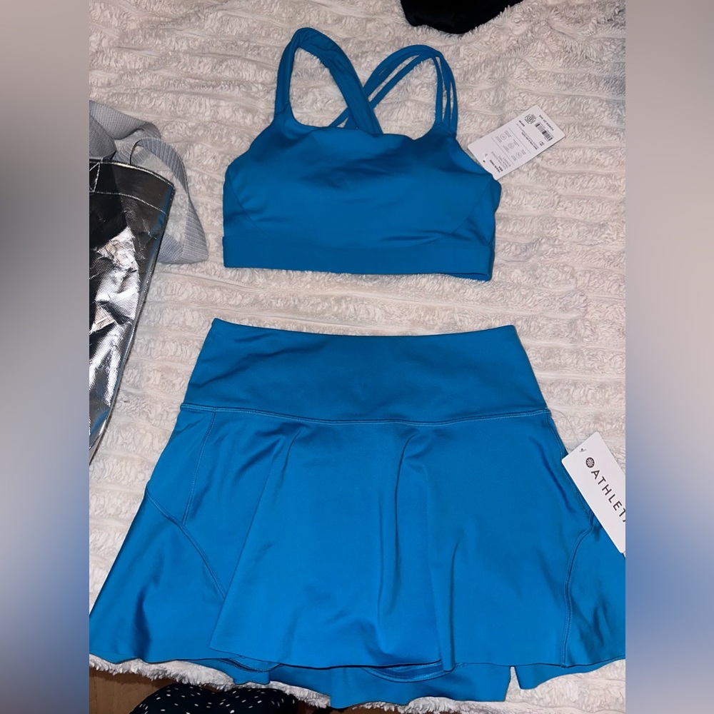 Athleta blue set bra and skort 💙🩵